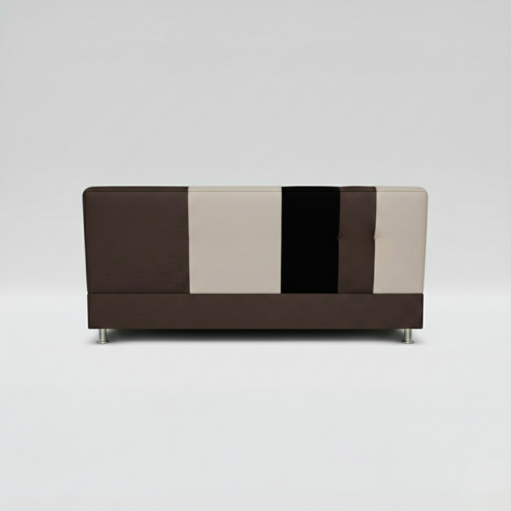 Avesta Click Clack Sofabed, 3 Seater, Dark Brown, Black & Beige Accents