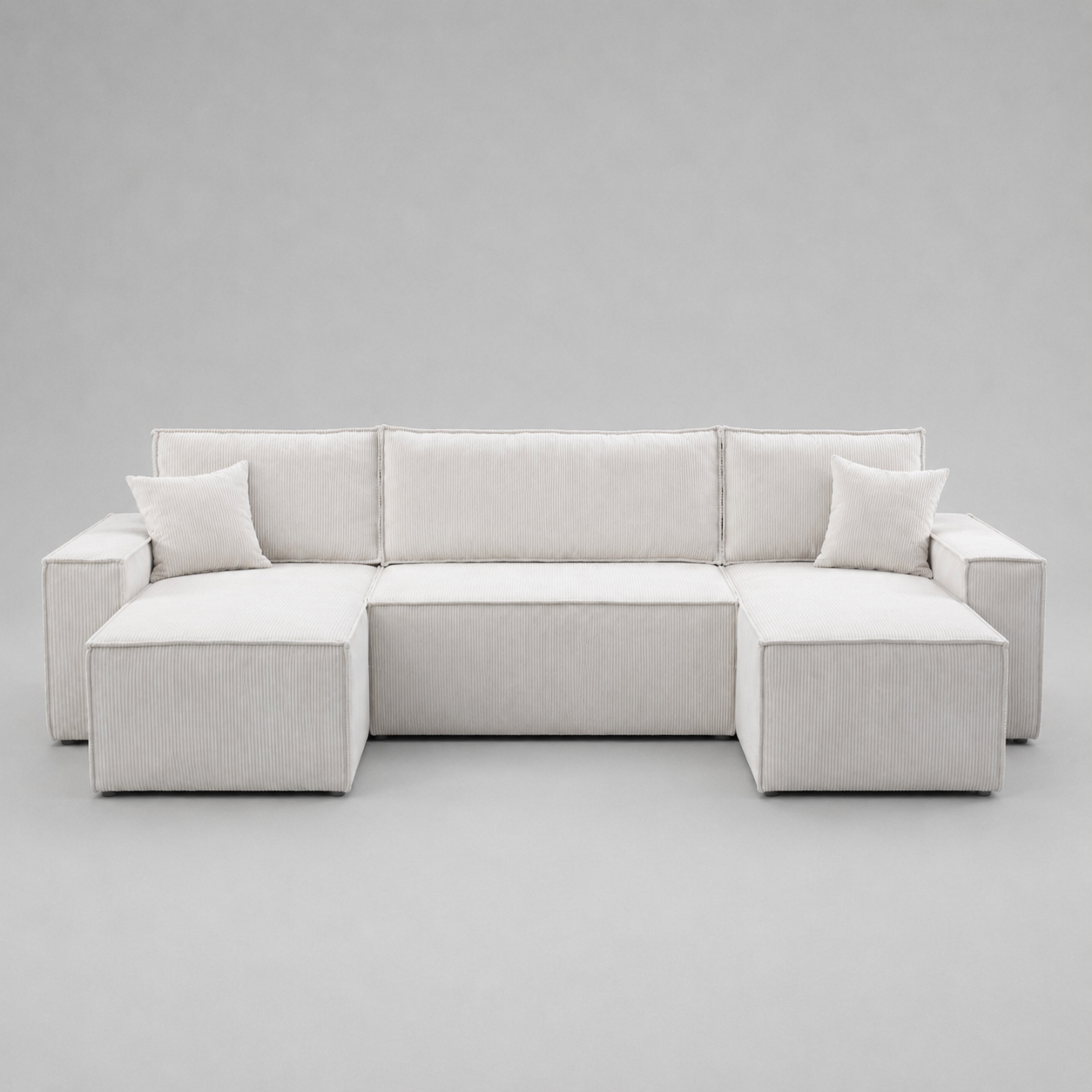 Pati Sofabed, U Corner, Jumbo Cord, White
