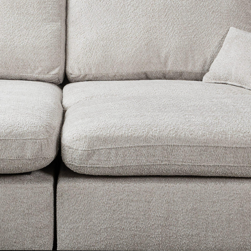 Vinicius, Modular Cinema Set, Grey, L Shaped Corner (Pouf included)