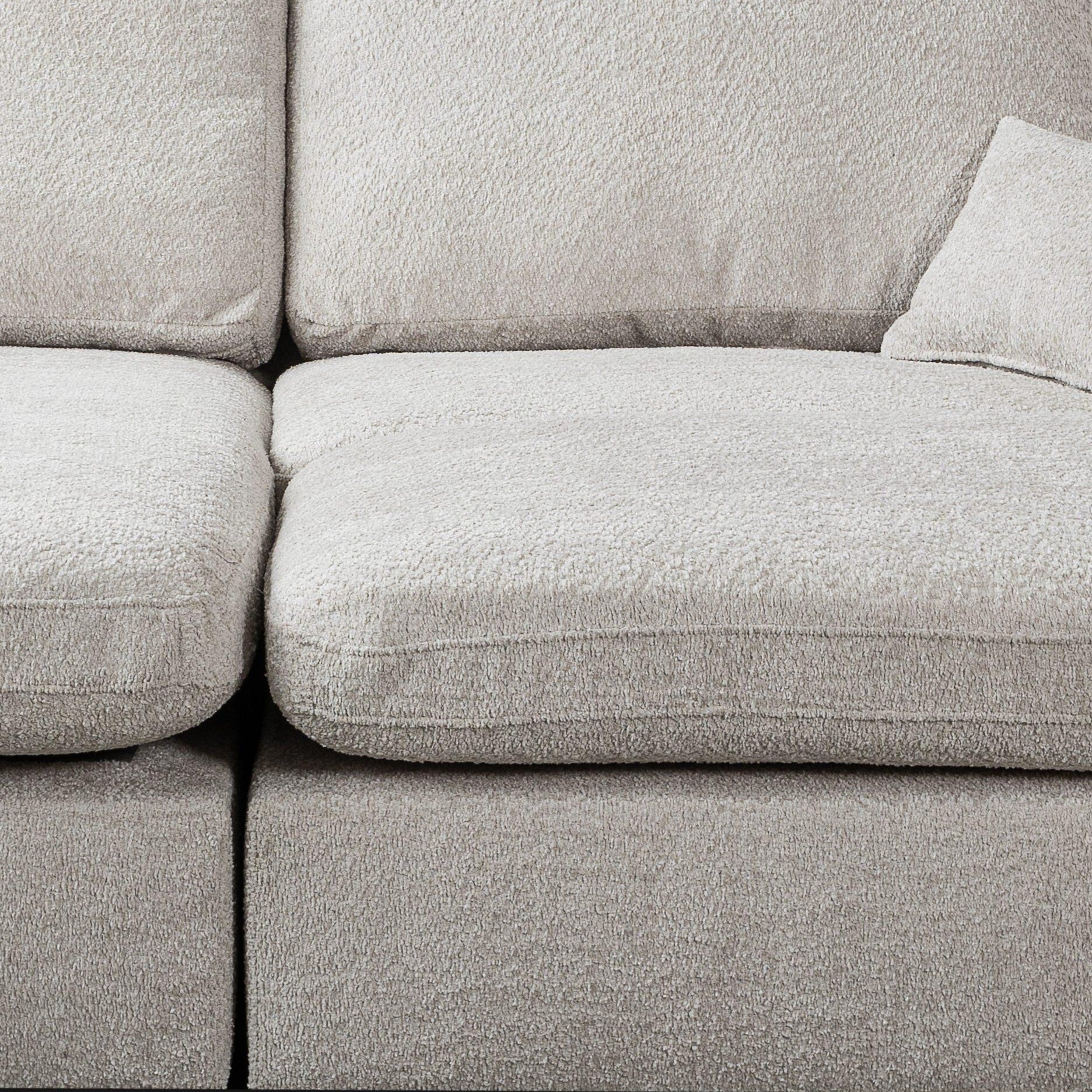 Vinicius, Modular Cinema Set, Grey, L Shaped Corner (Pouf included)