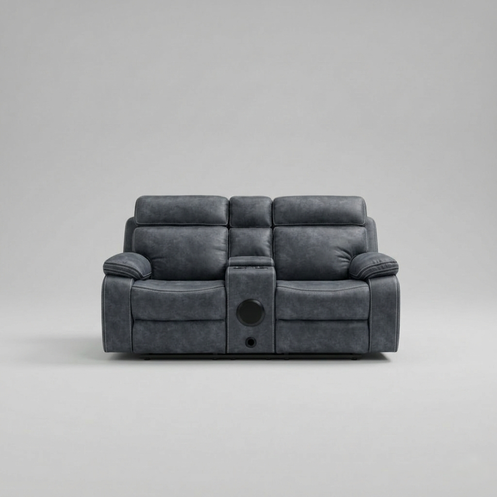 Techno, 2 Seater Sofa, Grey