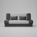 Sonia Click Clack Sofabeds, 3 Seater, Dark Grey + Light Grey