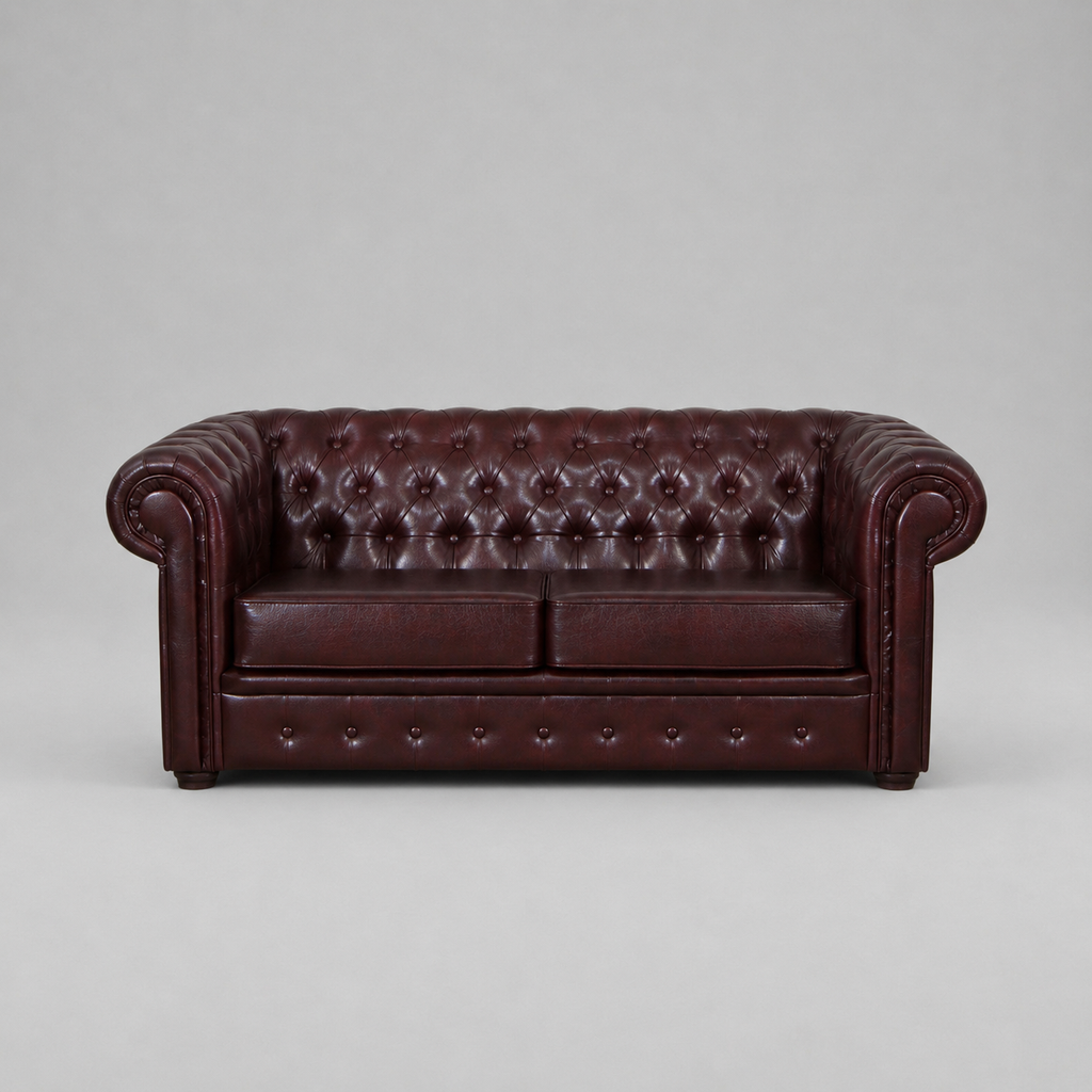 Chesterfield, 2 Seater, Antique brown