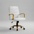 White and Gold Office Chair