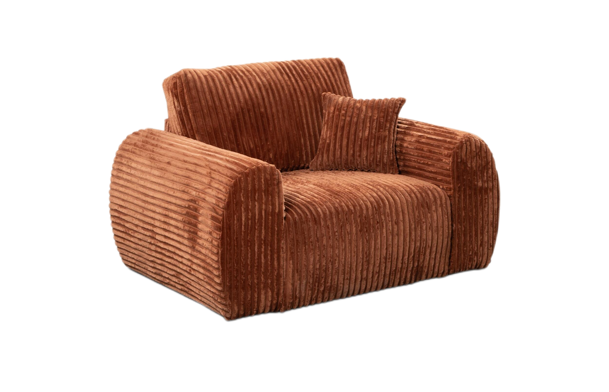 Orange Vinci 1 Seater Sofa Chair