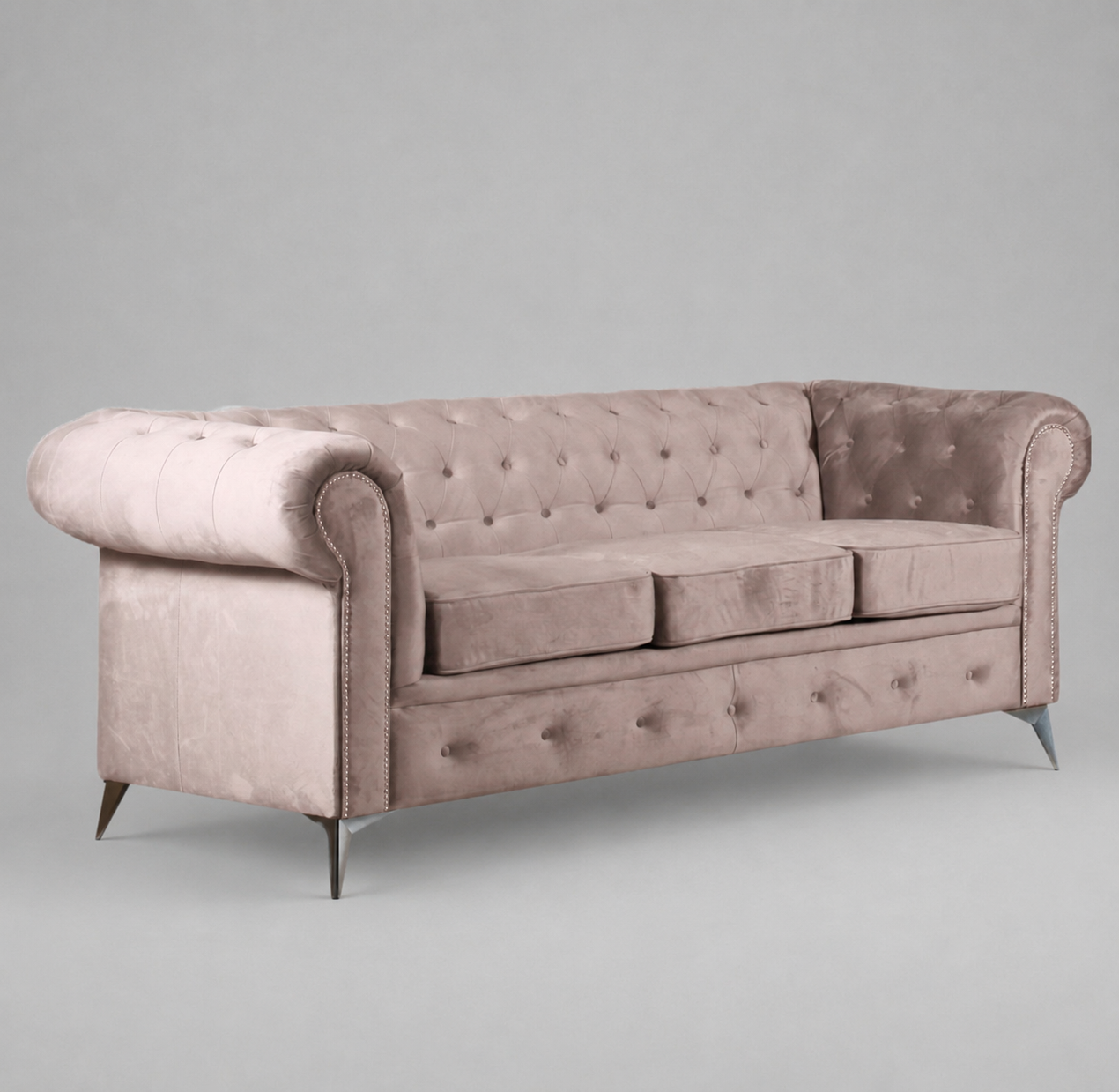 Roma Chesterfield, 3 + 2 Seater Combo, Beige
