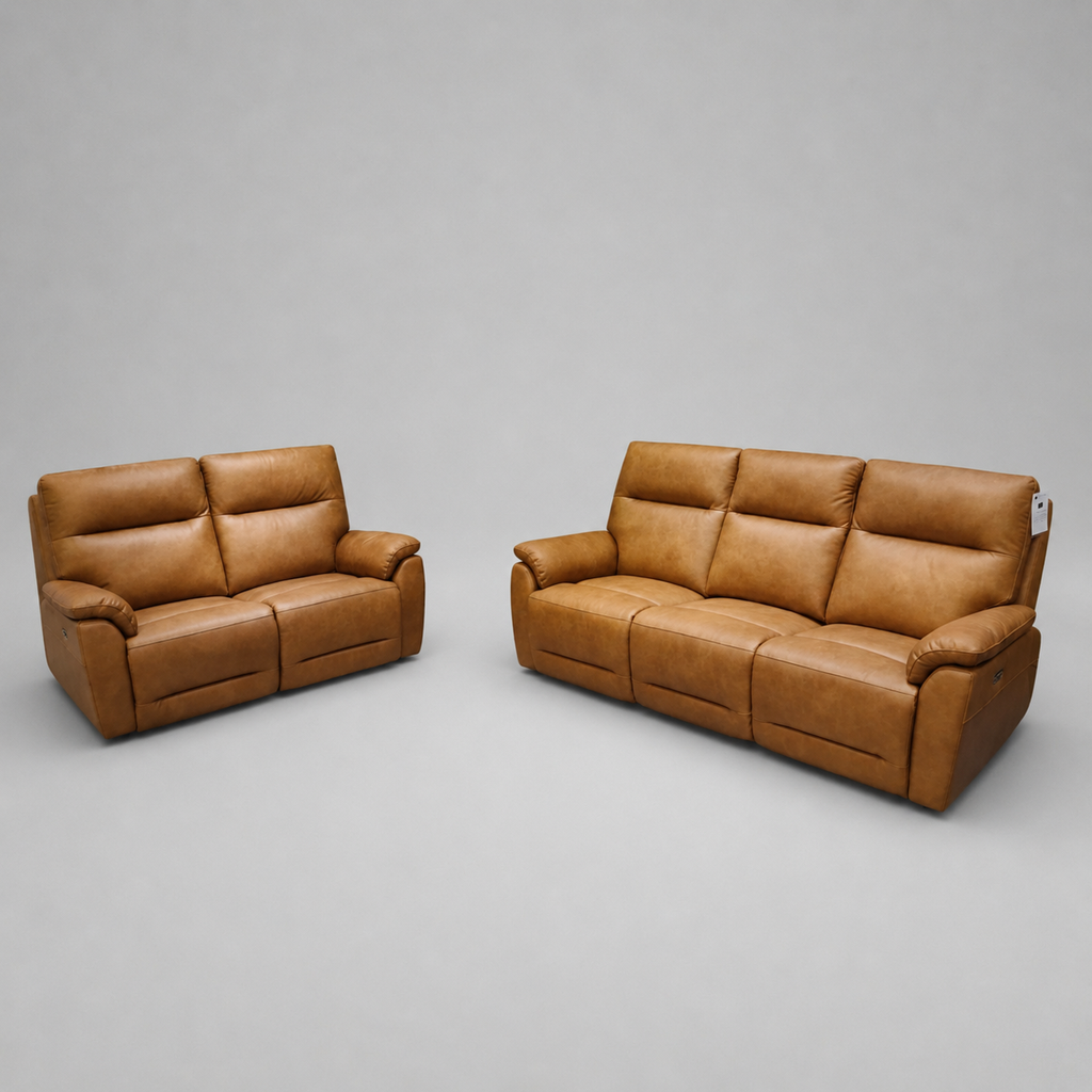 Primo, 3+2 Seater Sofa, Tan