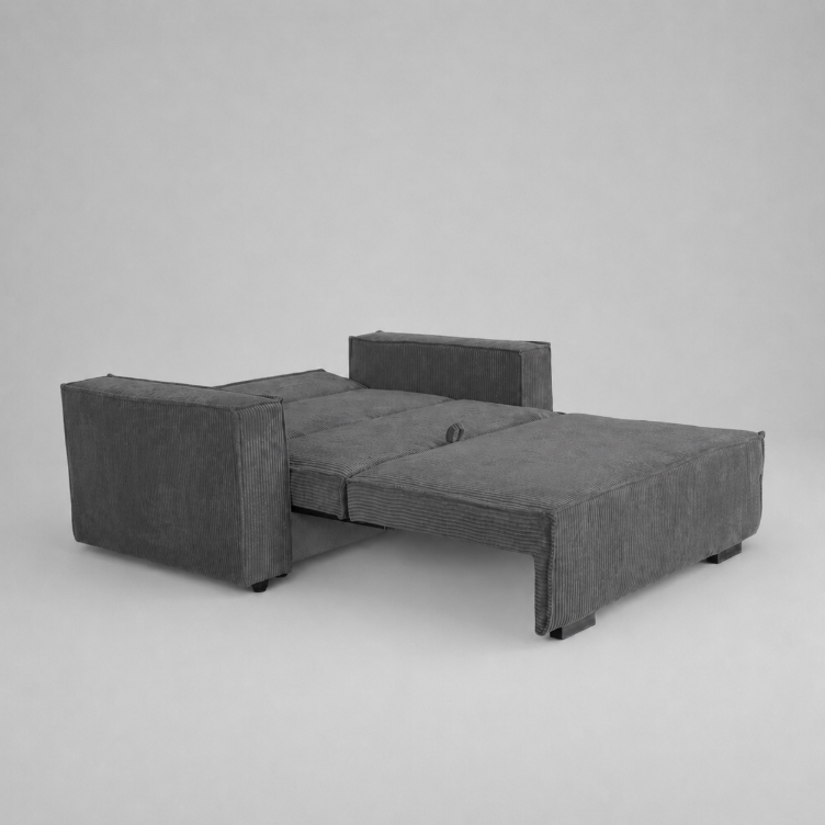 Viva Deluxe Sofabeds, 2 Seater, Jumbo Cord, Grey