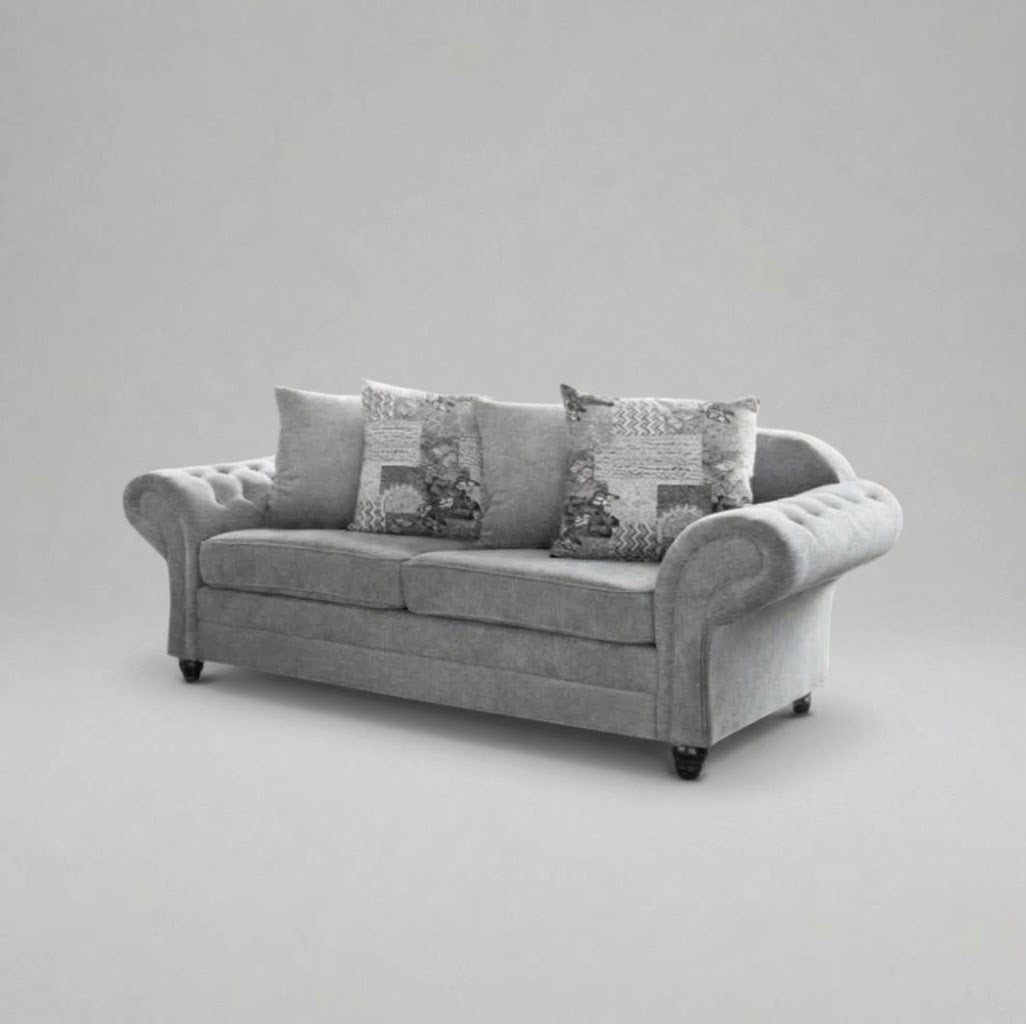 Olivia, 3+2 Seater - Silver