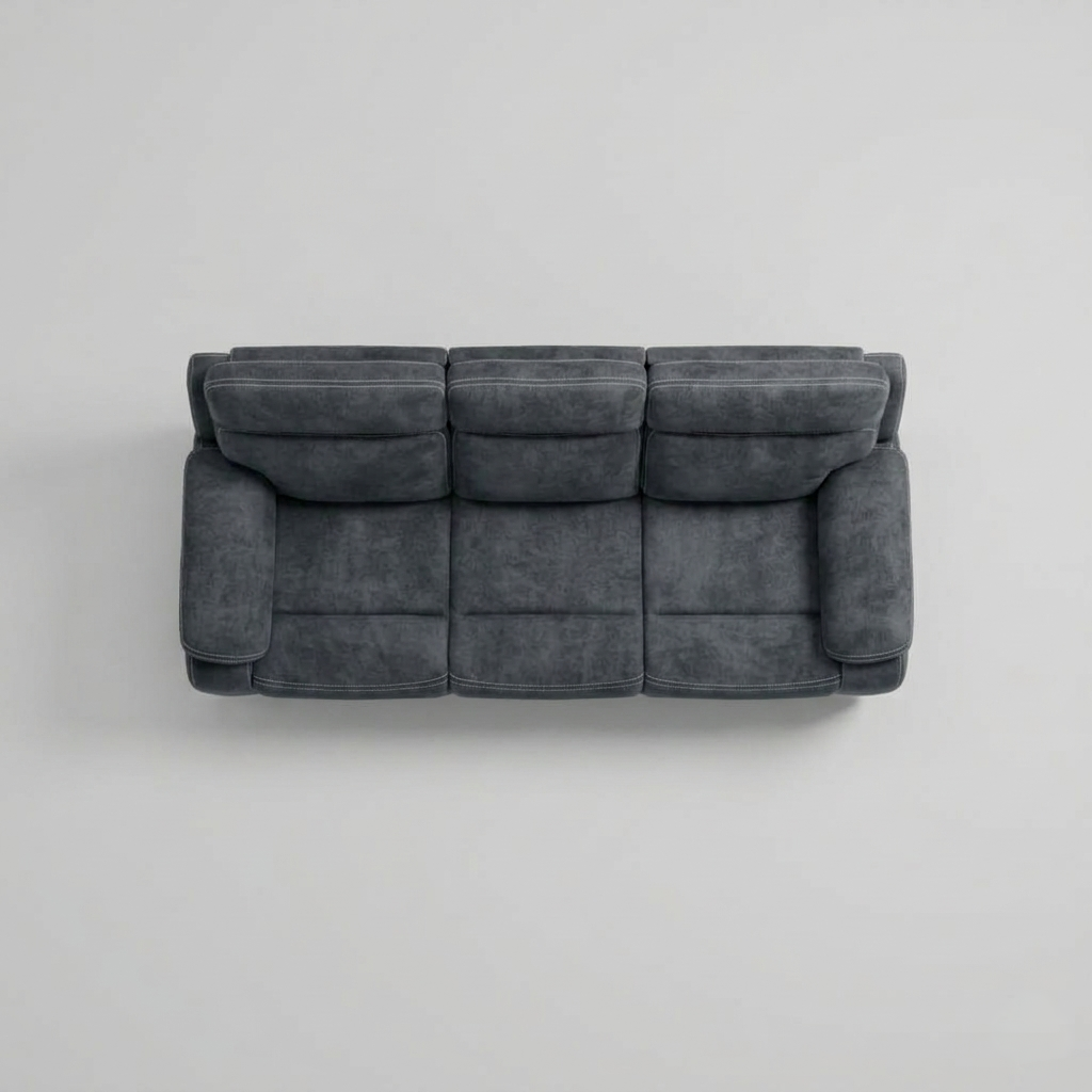 Techno, 3 Seater Sofa, Grey