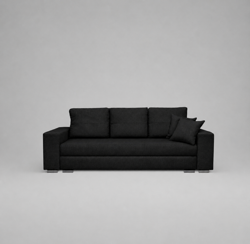 Rita Sofabeds, 3 Seater, Black