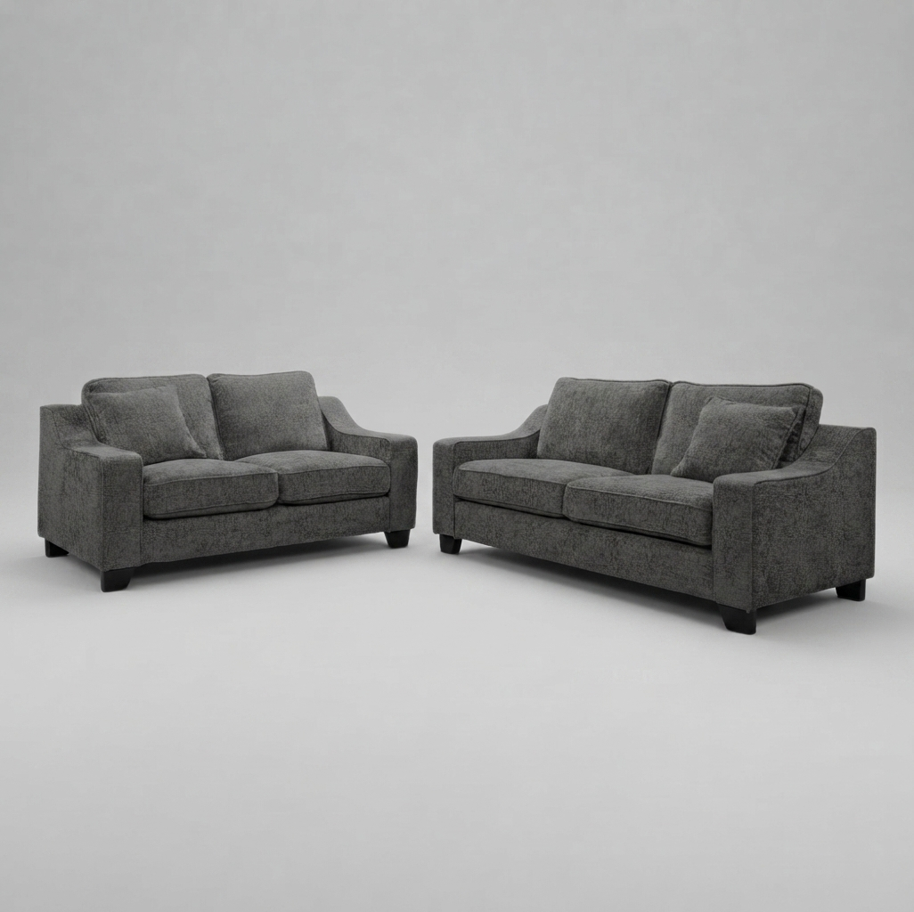 Nabraska, 3+2 Seater, Grey