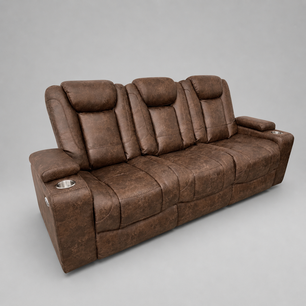 Jupiter, 3 Seater Sofa, Brown