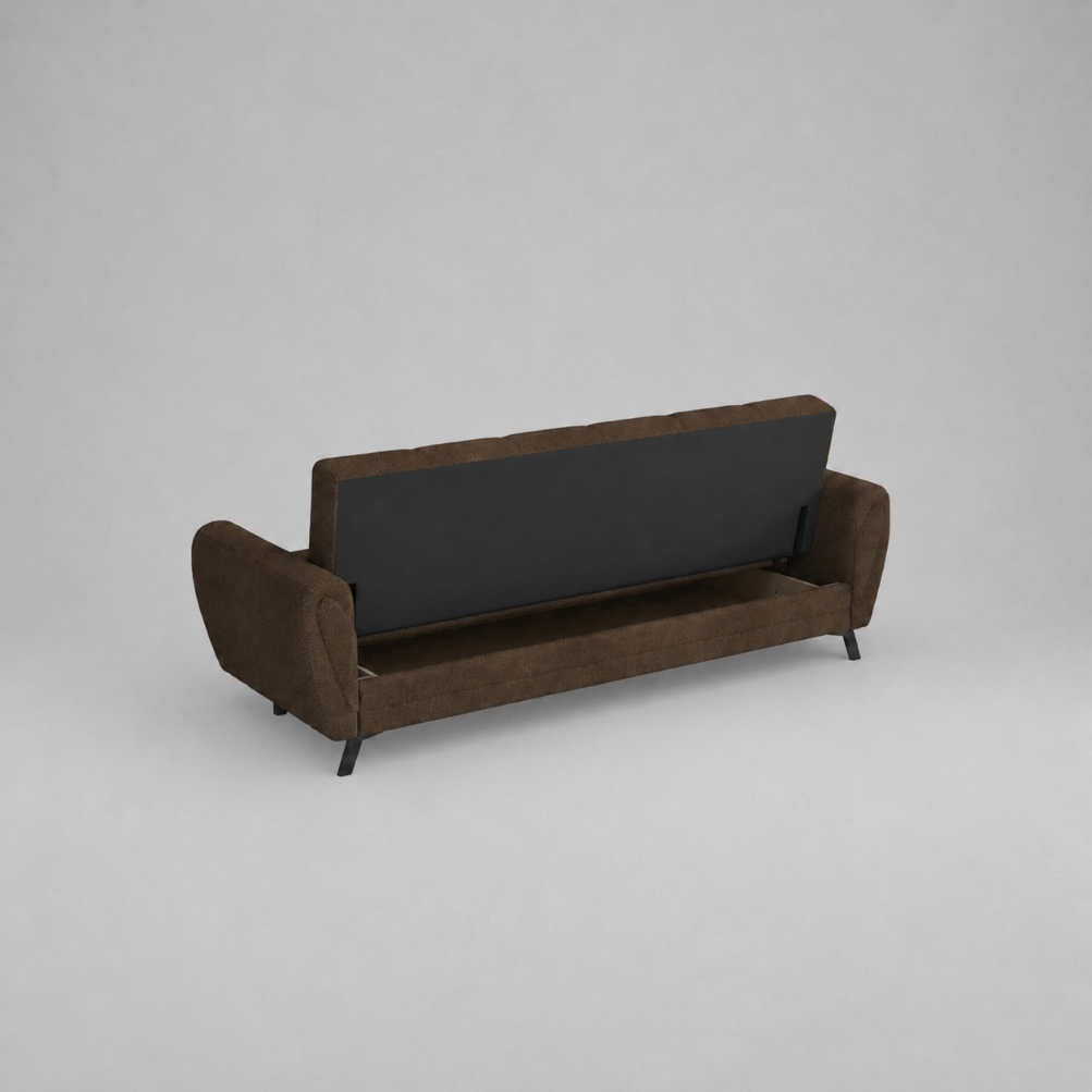 Kaya 3 Seater Sofabed - Brown