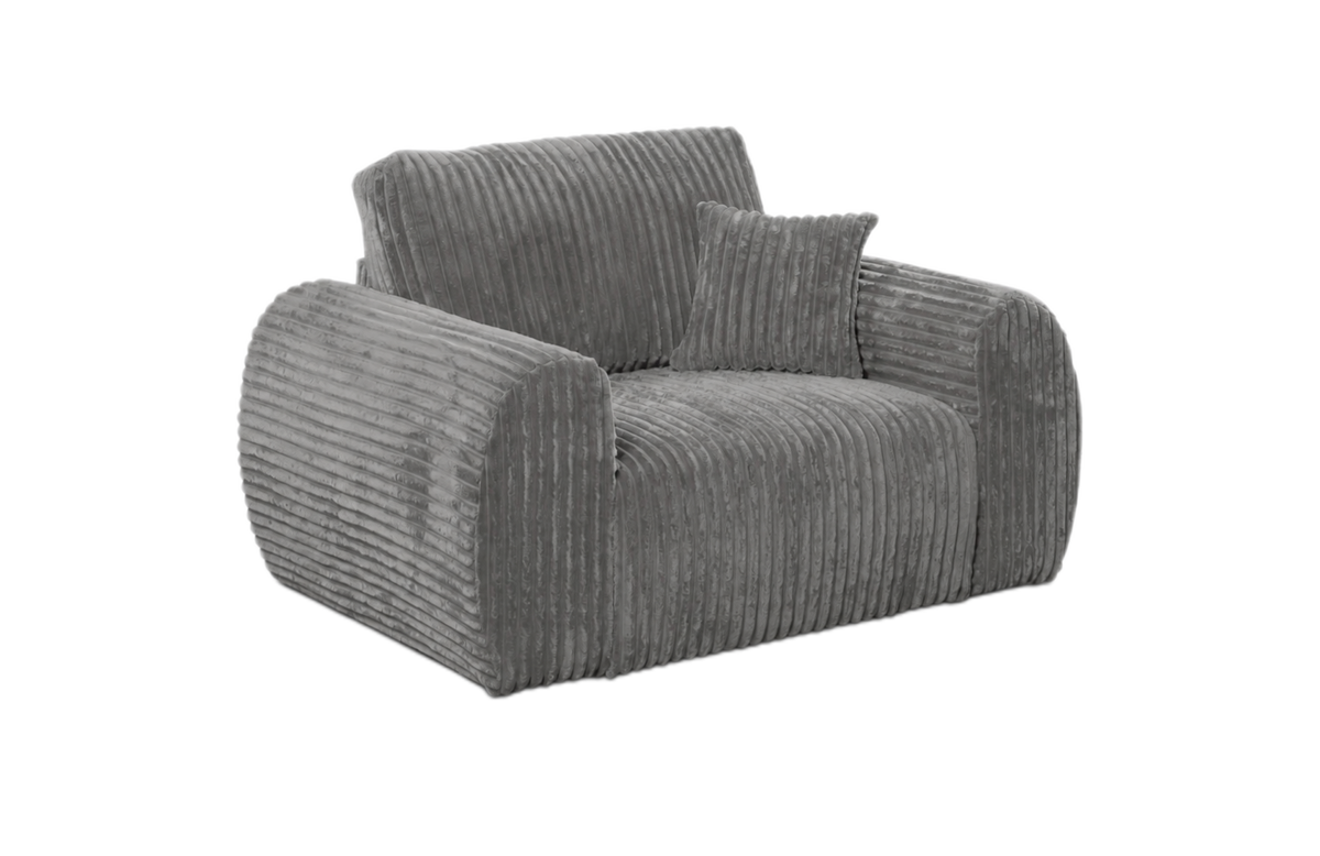 Grey Vinci 1 Seater Sofa Chair