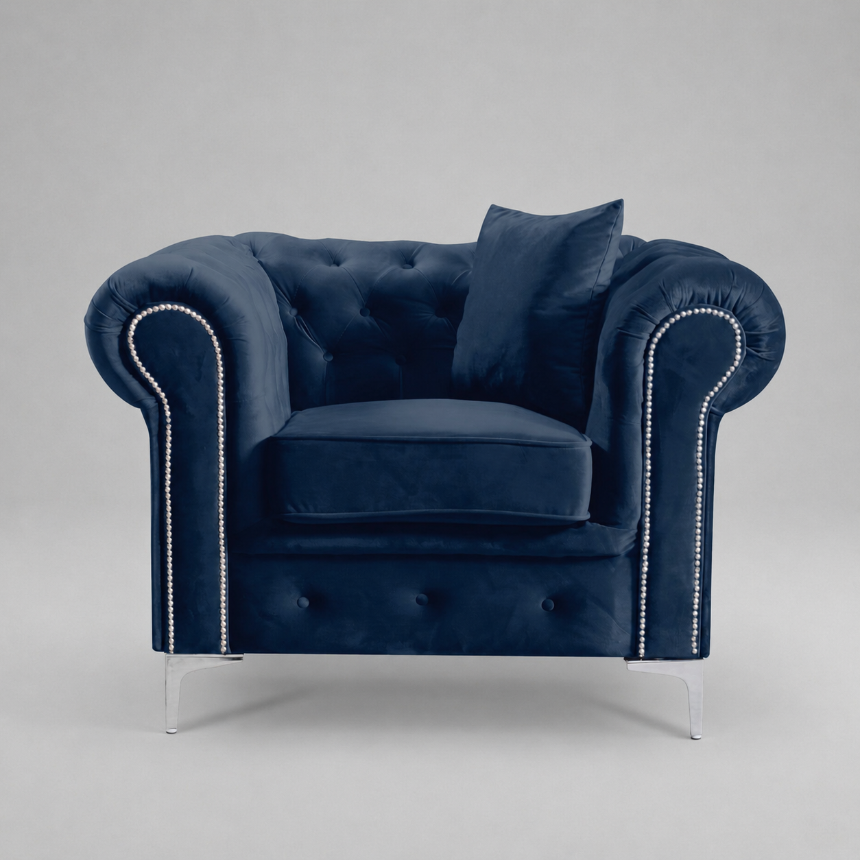 Roma Chesterfield, Blue, 1 seater
