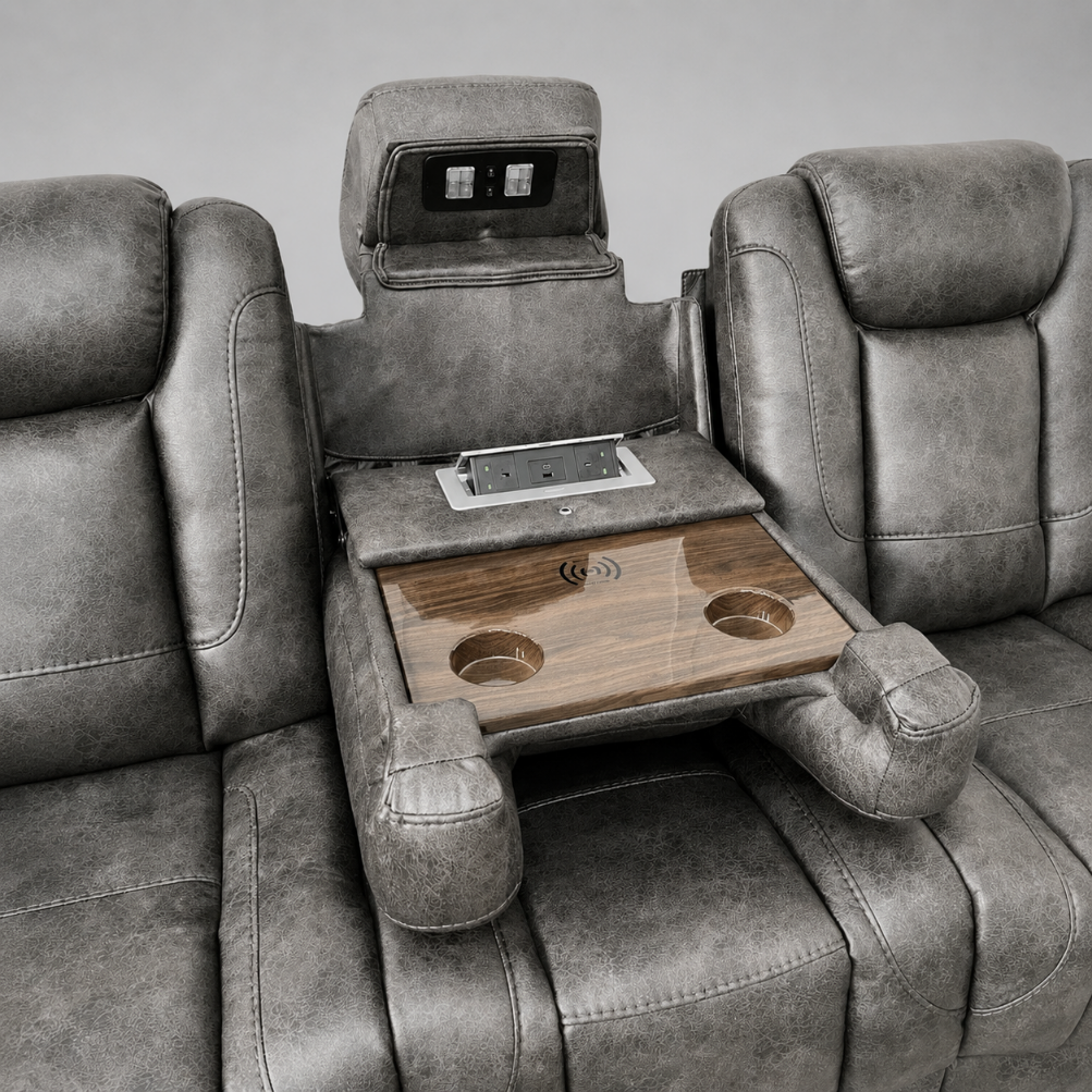Jupiter, 3 Seater Sofa, Grey