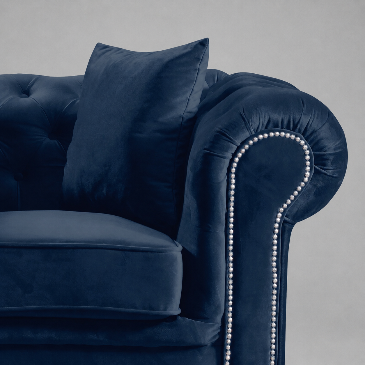 Roma Chesterfield, Blue, 1 seater