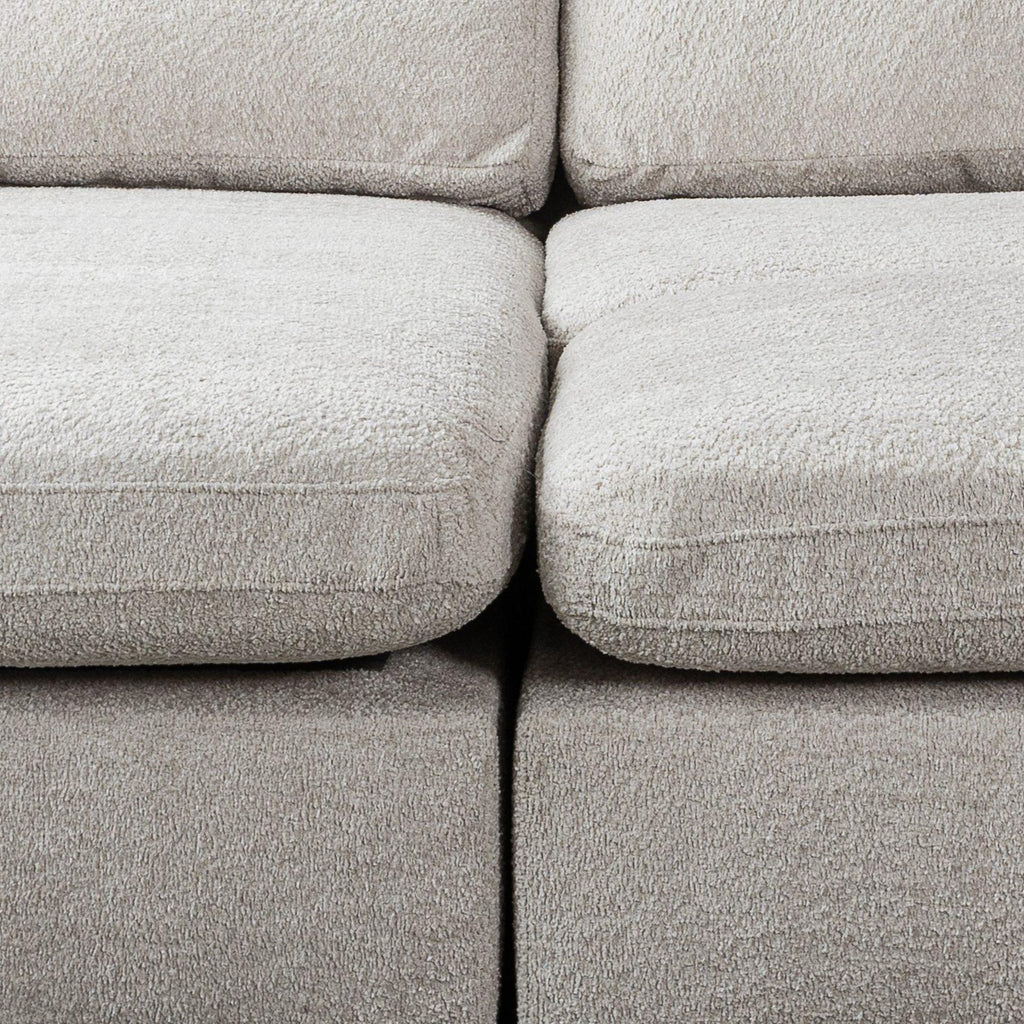 Vinicius, Modular Cinema Set, Grey, L Shaped Corner (Pouf included)