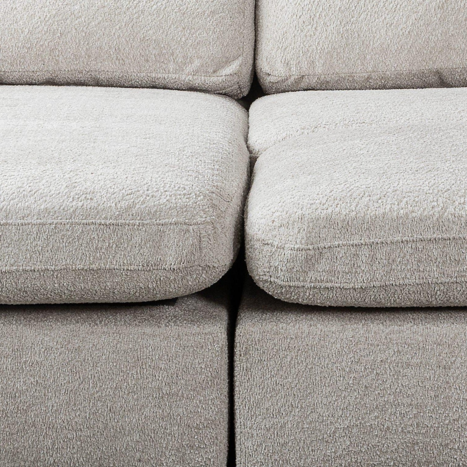 Vinicius, Modular Cinema Set, Grey, L Shaped Corner (Pouf included)