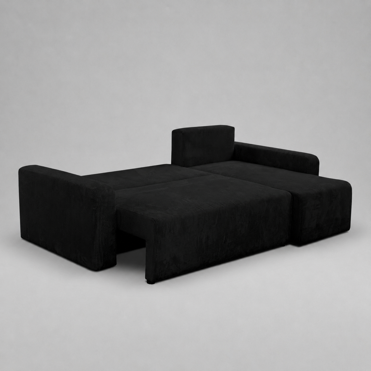 Yasmine L Shaped Sofabeds, Black