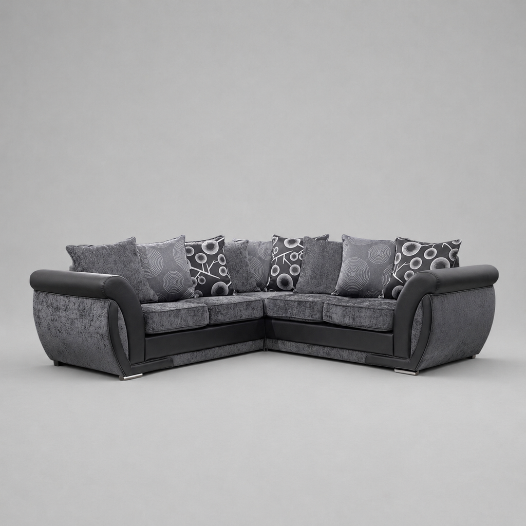 Shannon, Corner, Black + Grey