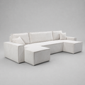 Pati Sofabed, U Corner, Jumbo Cord, Mink