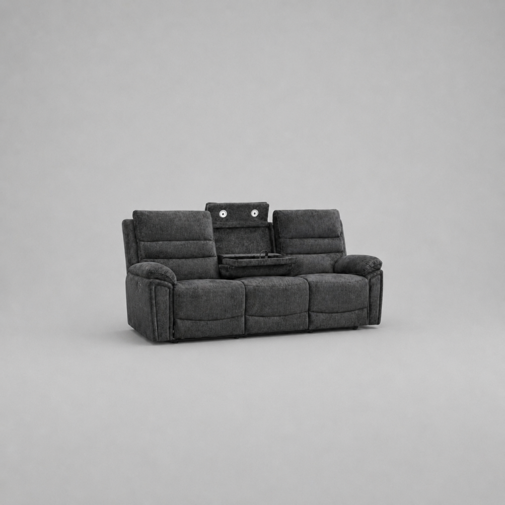 Salvo, 3 Seater Sofa, Grey