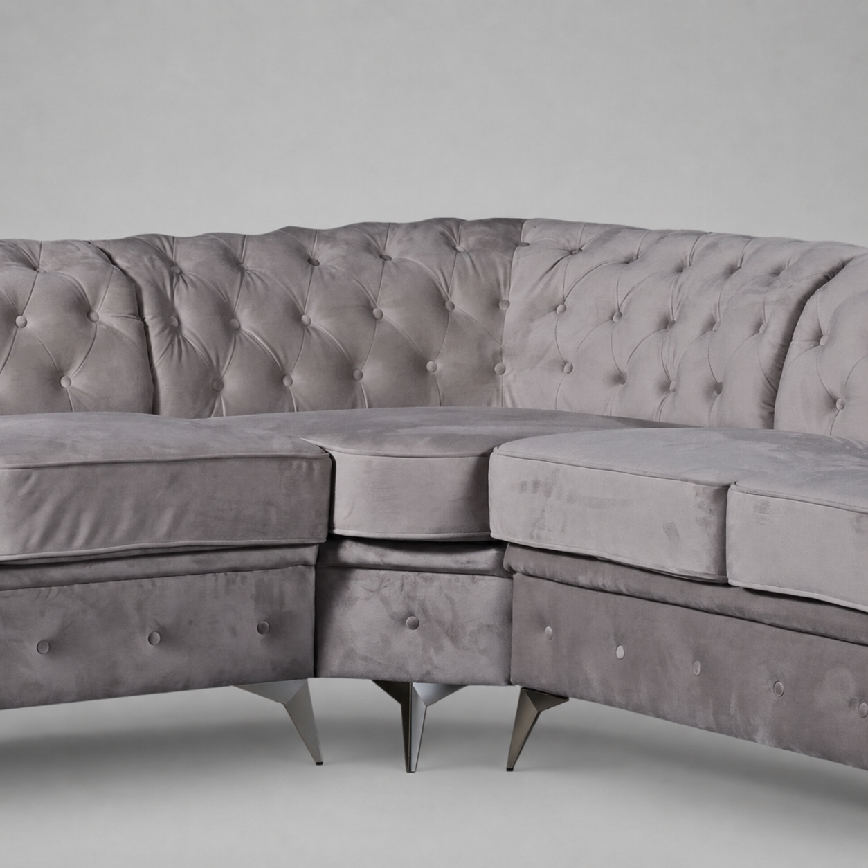 Roma Chesterfield, Corner, Grey