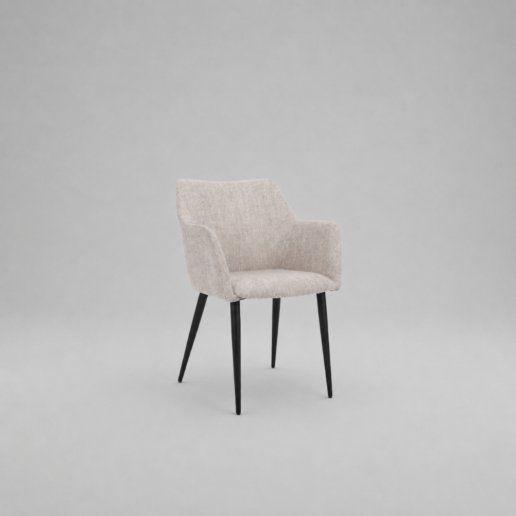 Paris, Dining Chair, Oat Tweed