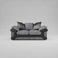 Dino, 2 Seater, Grey + Black
