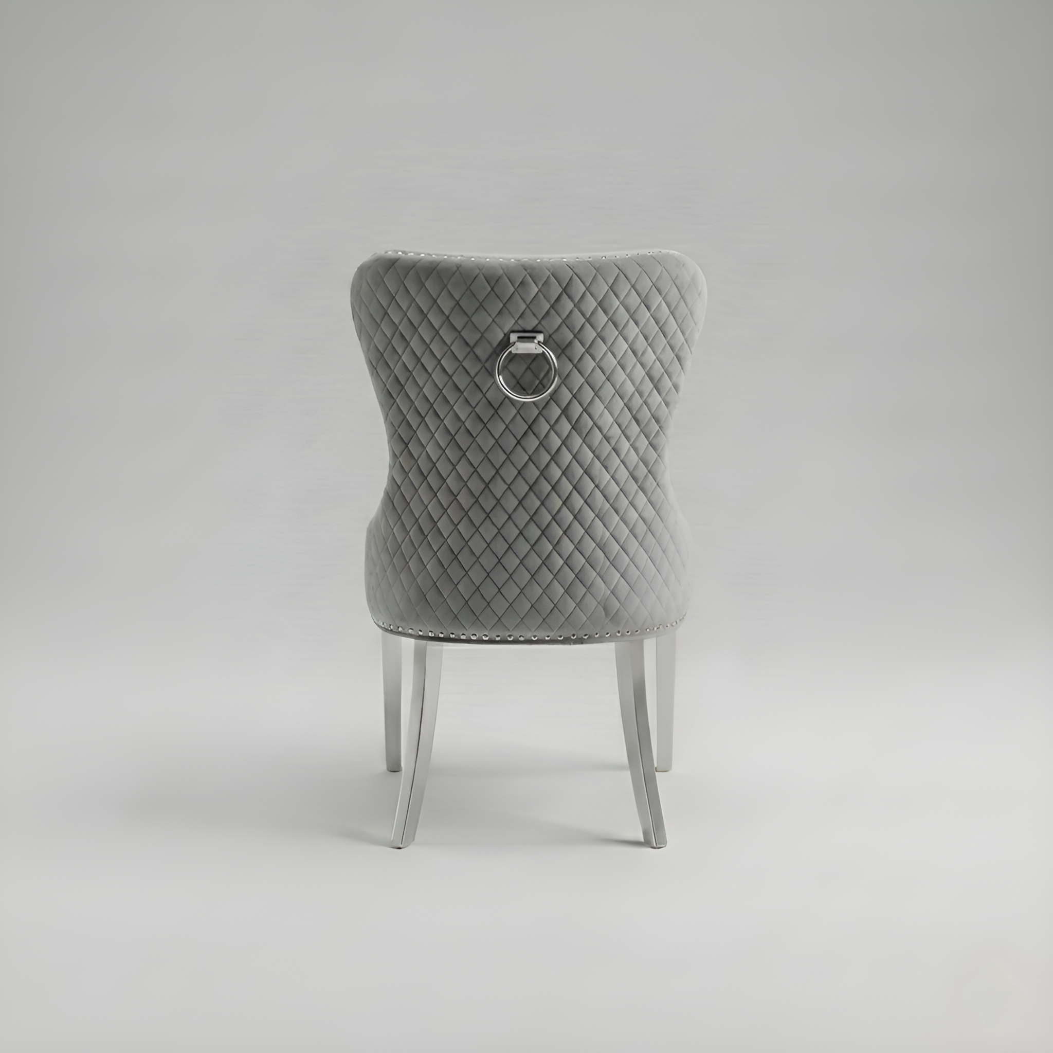 Nocca, Dining Chair, Grey Velvet