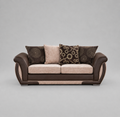 Shannon, 3 Seater, Beige + Brown