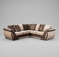 Shannon, Corner, Beige + Brown
