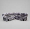 Galaxy Power Recliner (Tech Console), Corner Sofa, Silver