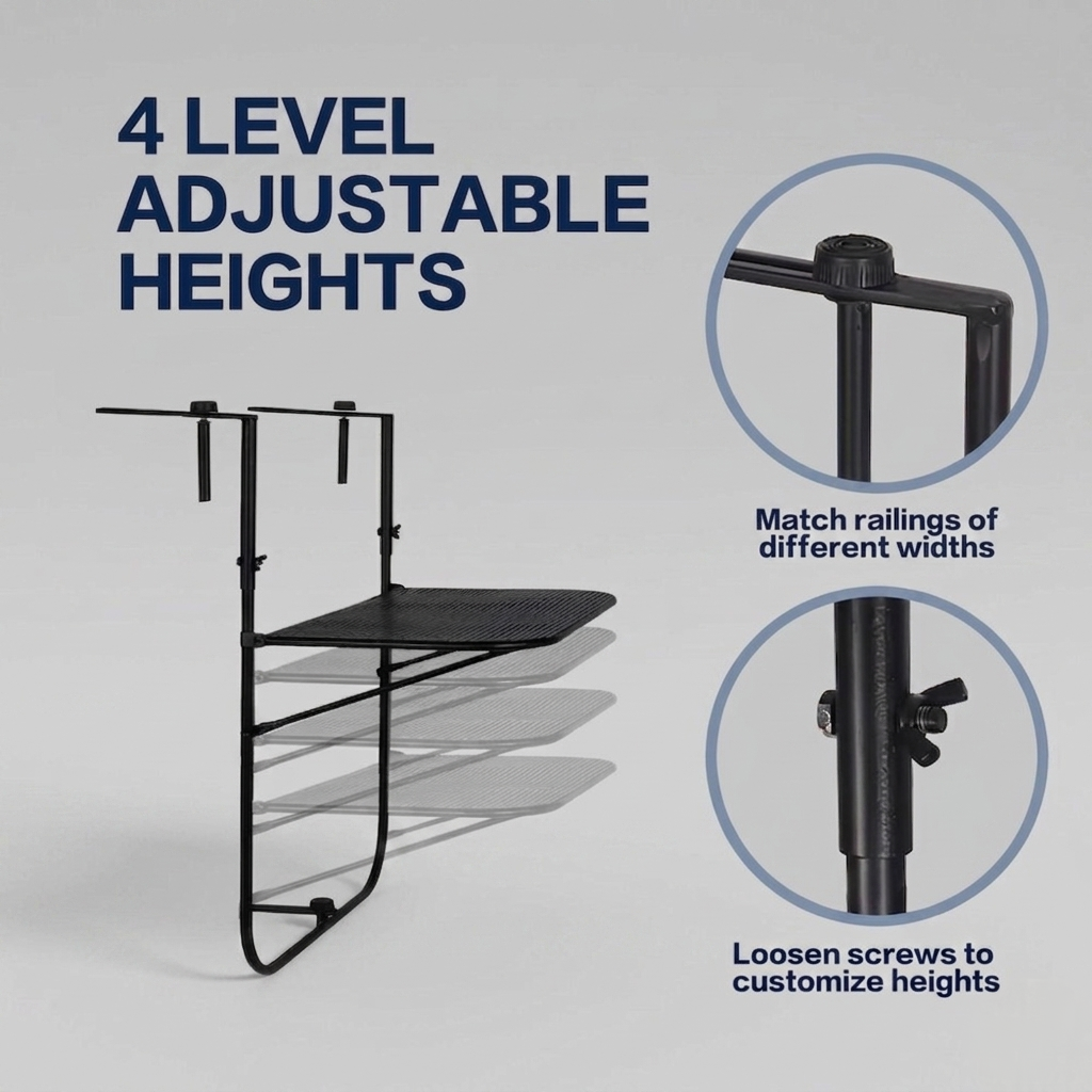 Foldable Balcony Table