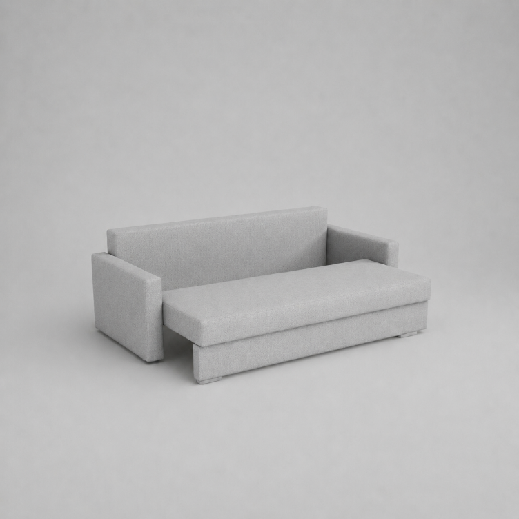 Stella Sofabeds, 3 Seater, Light Grey