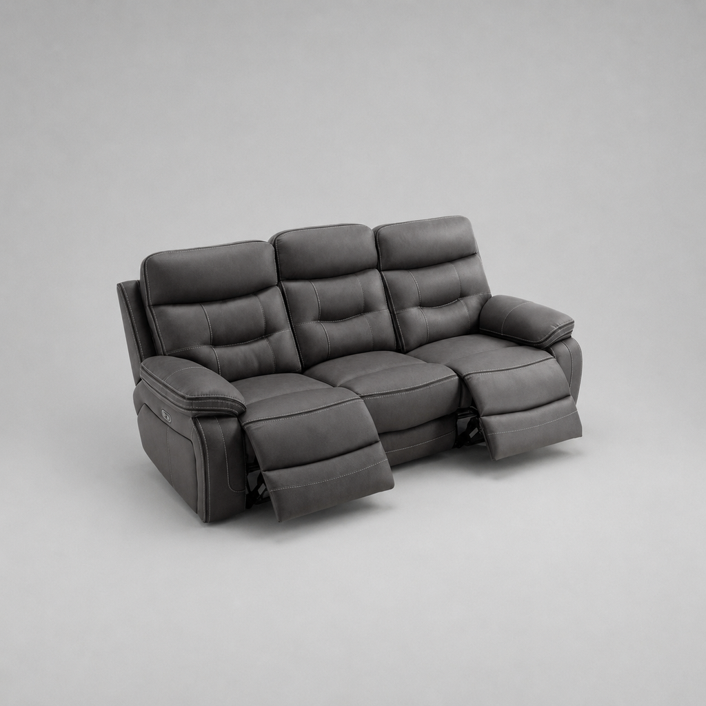 Renzo, 3 Seater, Grey