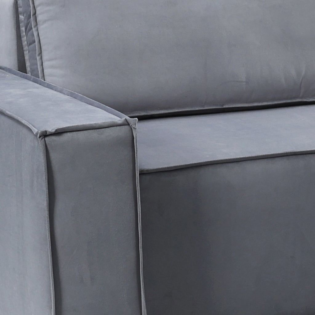 Pati Universal Sofabed, Corner, Plush Fabric, Grey