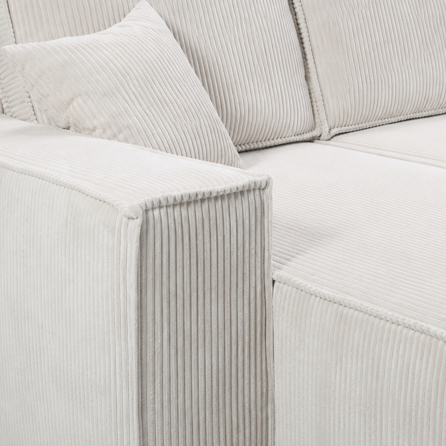 Pati Sofabed, U Corner, Jumbo Cord, Mink