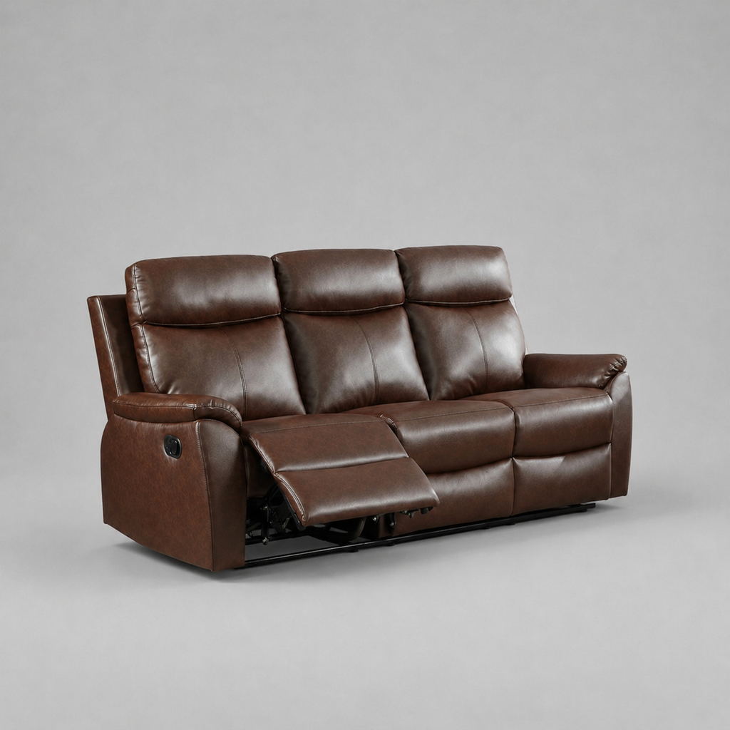 Fonte, 3 Seater Sofa, Brown