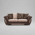 Shannon, 3 Seater, Beige + Brown