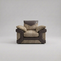 Dino, 1 Seater, Beige + Brown