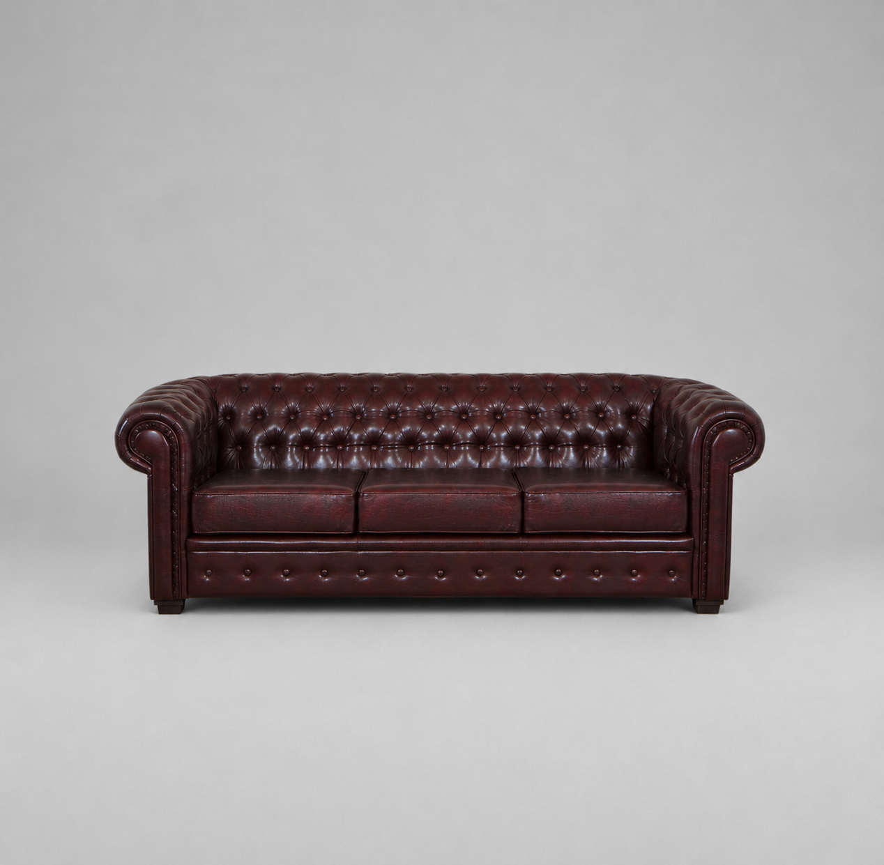 Chesterfield, 3 Seater, Antique Brown