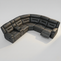 Supernova (Power Recliner)(Regular Console), Corner Sofa, Grey