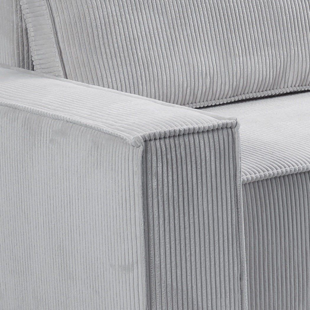 Pati Universal Jumbo Cord Sofabed, Corner - Grey