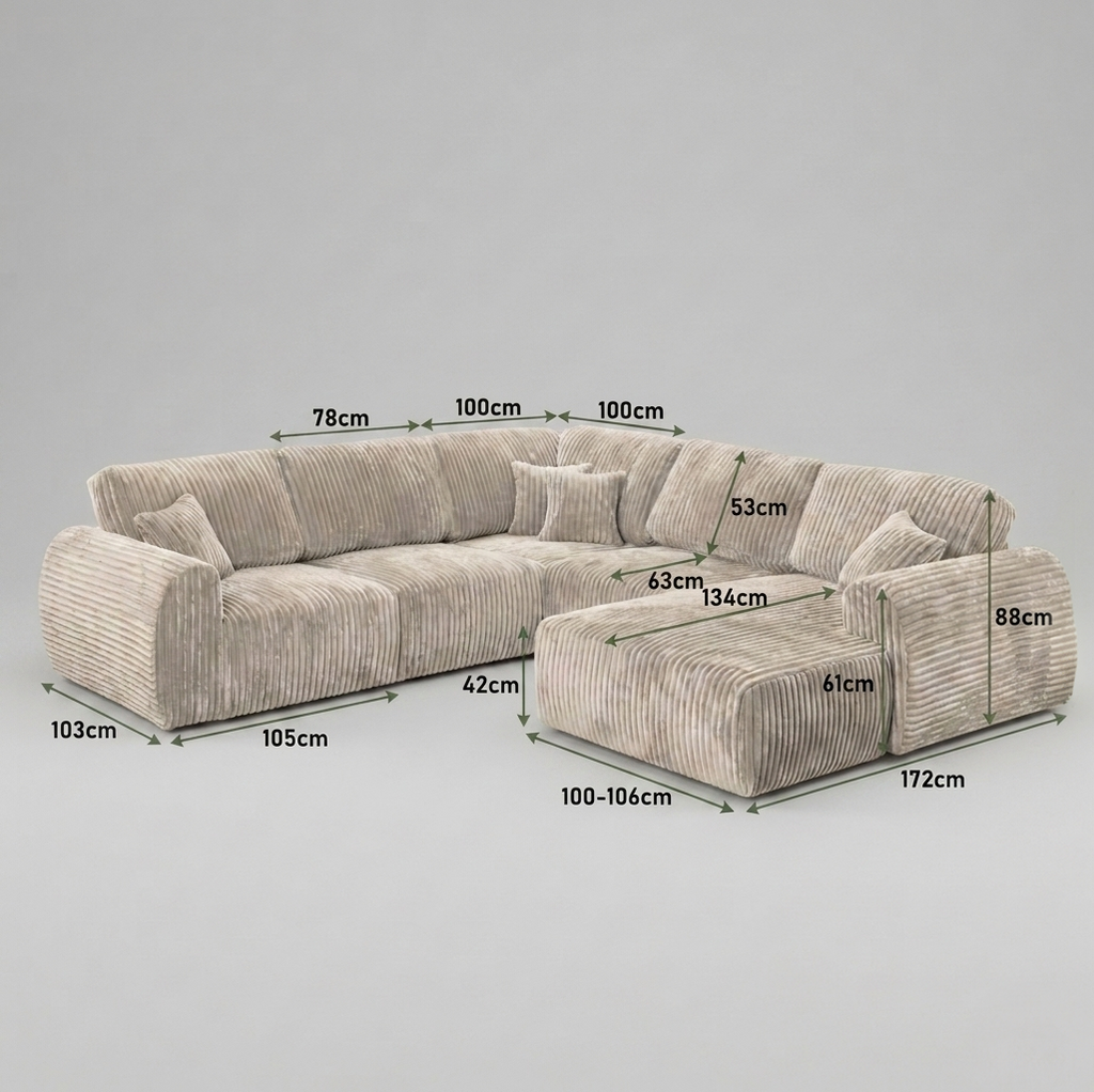 Vinci, U Corner, Beige