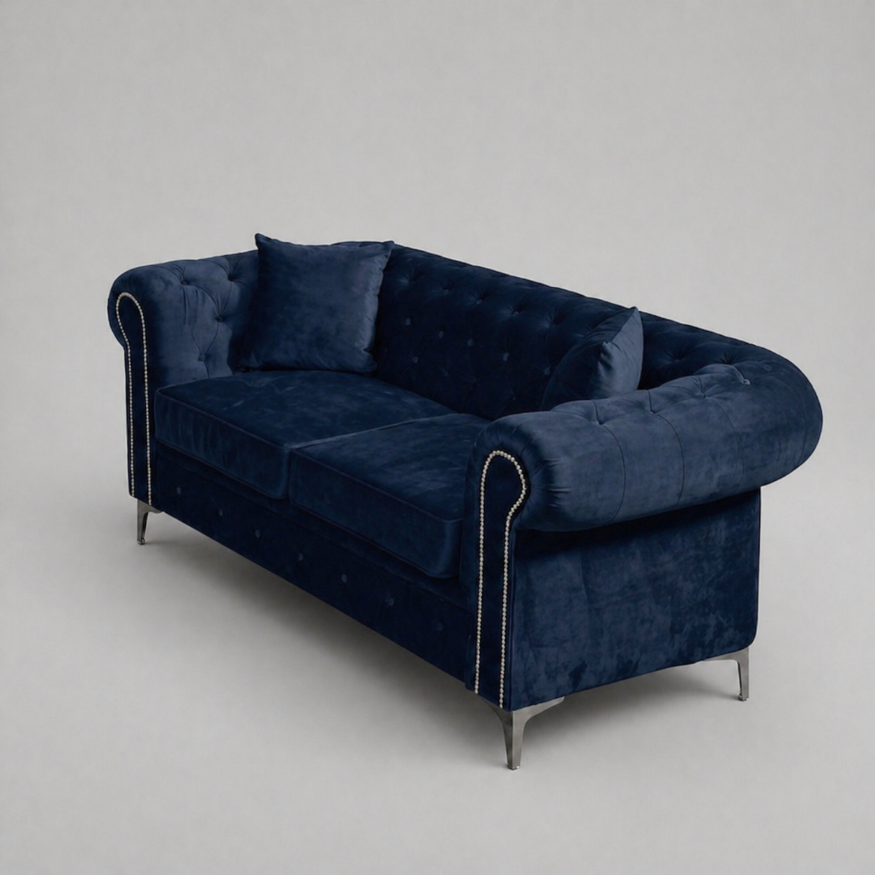 Roma Chesterfield, Blue, 2 seater