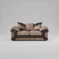 Dino, 2 Seater, Beige + Brown
