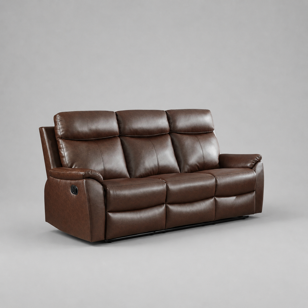 Fonte, 3 Seater Sofa, Brown